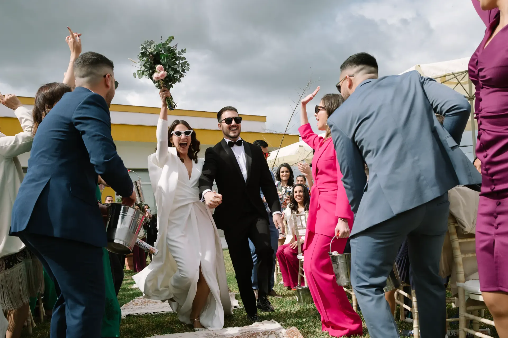 Ana y Jorge entran en la Huerta de San Lorenzo entre aplausos